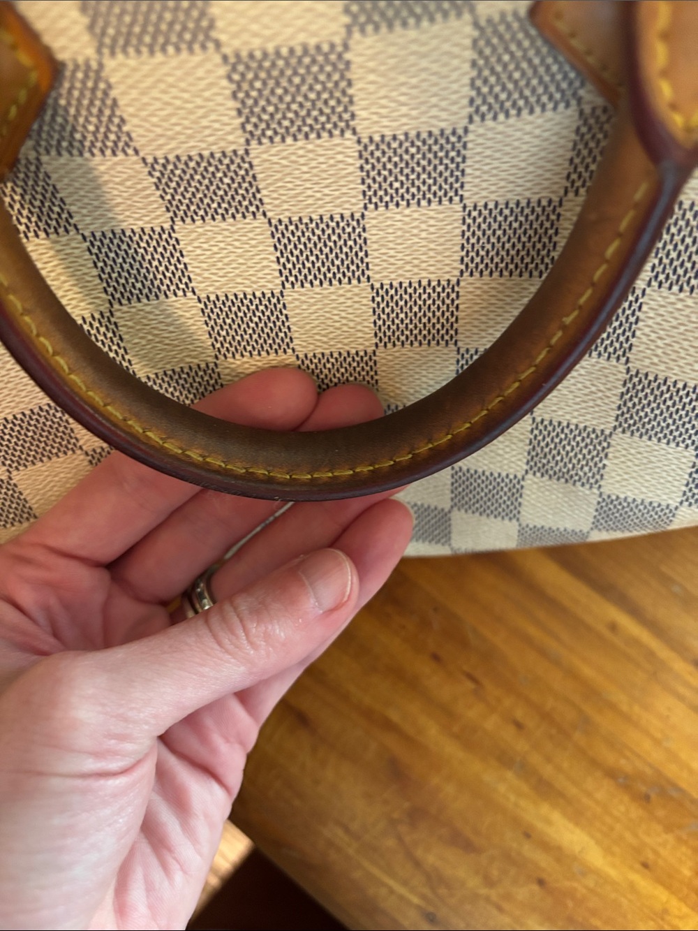 Louis Vuitton Speedy 25 in Damier Azur canvas - Picture 4 of 14